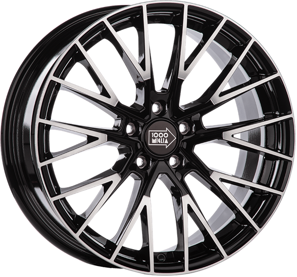 Mille Miglia MM1009 Black Polished 8,00x18 5x110,00 ET30,00