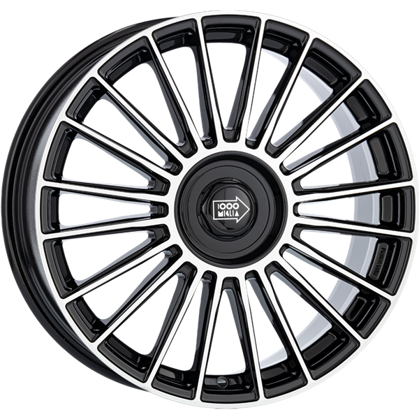 Mille Miglia MM1022 Black Polished 8,00x18 5x108,00 / 5x112,00 ET45,00